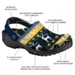 customized buffalo sabres christmas motif clogs best selling