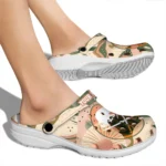 customized buffalo sabres desert cactus pattern clogs best selling