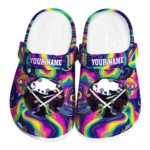 customized buffalo sabres swirling mushrooms clogs best selling