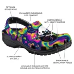 customized buffalo sabres swirling mushrooms clogs best selling