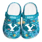 customized byu cougars tropical fish ocean clogs best selling