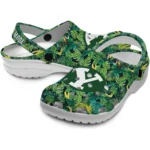 customized byu cougars tropical leaves clogs best selling
