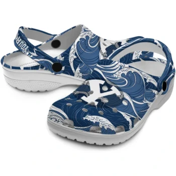 customized byu cougars wave flow clogs high quality