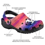 customized byu cougars wavy stripes clogs best selling