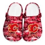 customized calgary flames snowy hills clogs best selling