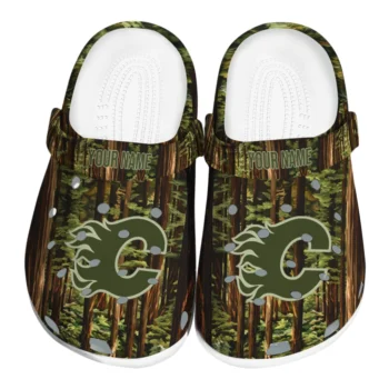 customized calgary flames woods forest designs clogs best selling