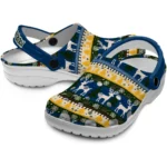 customized california golden bears christmas motif clogs best selling