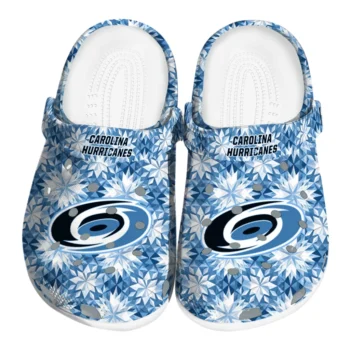 customized carolina hurricanes snowflake mosaic clogs best selling