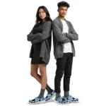 customized carolina panthers snowflake mosaic clogs best selling