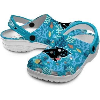customized carolina panthers tropical fish ocean clogs high quality
