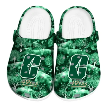 customized charlotte 49ers snowy hills clogs best selling
