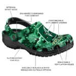customized charlotte 49ers snowy hills clogs best selling