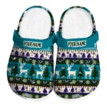 customized charlotte hornets christmas motif clogs best selling