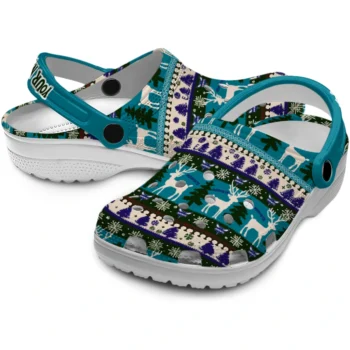 customized charlotte hornets christmas motif clogs high quality