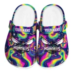 customized charlotte hornets swirling mushrooms clogs best selling
