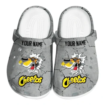 customized cheetos fist crack gray yellow clogs best selling hey clogs