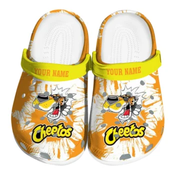 customized cheetos splash orange yellow clogs best selling hey clogs