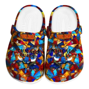customized chicago bulls prism pieces clogs best selling
