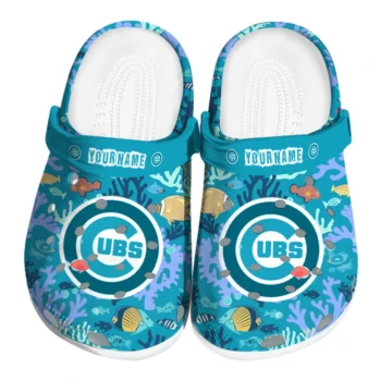 customized chicago cubs tropical fish ocean clogs best selling