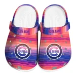 customized chicago cubs wavy stripes clogs best selling