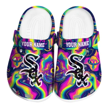 customized chicago white sox swirling mushrooms clogs best selling