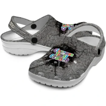customized cinamon toast crunch crack texture gray black clogs high quality hey clogs