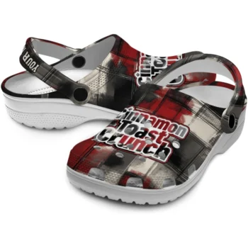 customized cinamon toast crunch plaid pattern red black clogs high quality hey clogs
