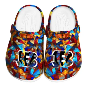 customized cincinnati bengals prism pieces clogs best selling