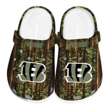customized cincinnati bengals woods forest designs clogs best selling
