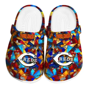 customized cincinnati reds prism pieces clogs best selling