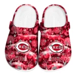 customized cincinnati reds snowy hills clogs best selling