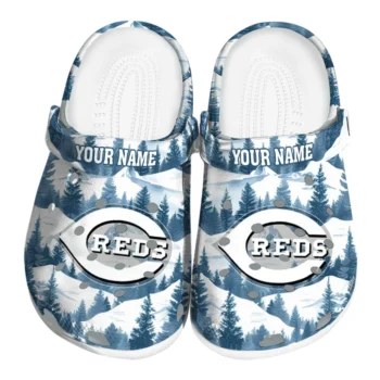 customized cincinnati reds snowy mountains clogs best selling