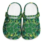 customized clemson tigers tropical leaves clogs best selling