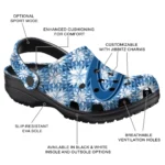 customized cleveland cavaliers snowflake mosaic clogs best selling