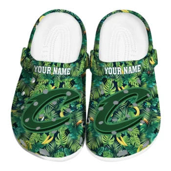 customized cleveland cavaliers tropical leaves clogs best selling