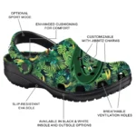 customized cleveland cavaliers tropical leaves clogs best selling