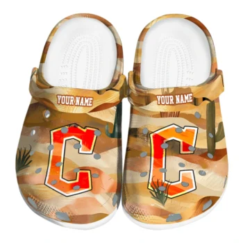 customized cleveland guardians desert layers clogs best selling