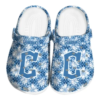 customized cleveland guardians snowflake mosaic clogs best selling