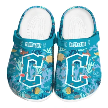 customized cleveland guardians tropical fish ocean clogs best selling