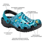 customized cleveland guardians tropical fish ocean clogs best selling