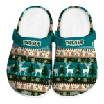 customized coastal carolina chanticleers christmas motif clogs best selling