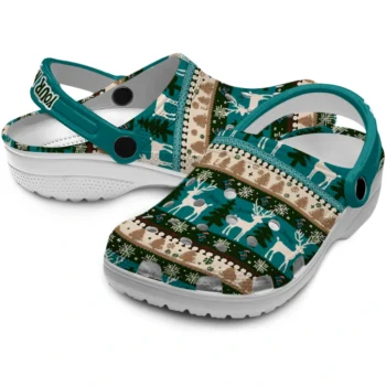 customized coastal carolina chanticleers christmas motif clogs high quality
