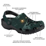 customized coastal carolina chanticleers deer nightscape clogs best selling