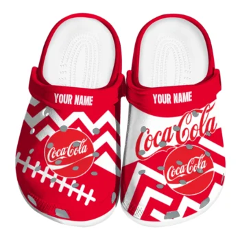 customized coca cola ball stripe red white clogs best selling hey clogs