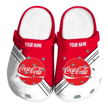 customized coca cola red stripes red white clogs best selling hey clogs
