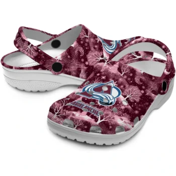 customized colorado avalanche snowy hills clogs high quality