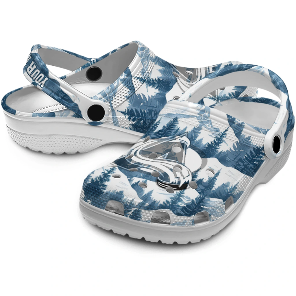 customized colorado avalanche snowy mountains clogs high quality customized colorado avalanche snowy mountains clogs high quality