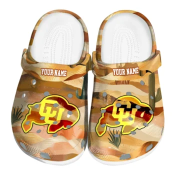 customized colorado buffaloes desert layers clogs best selling