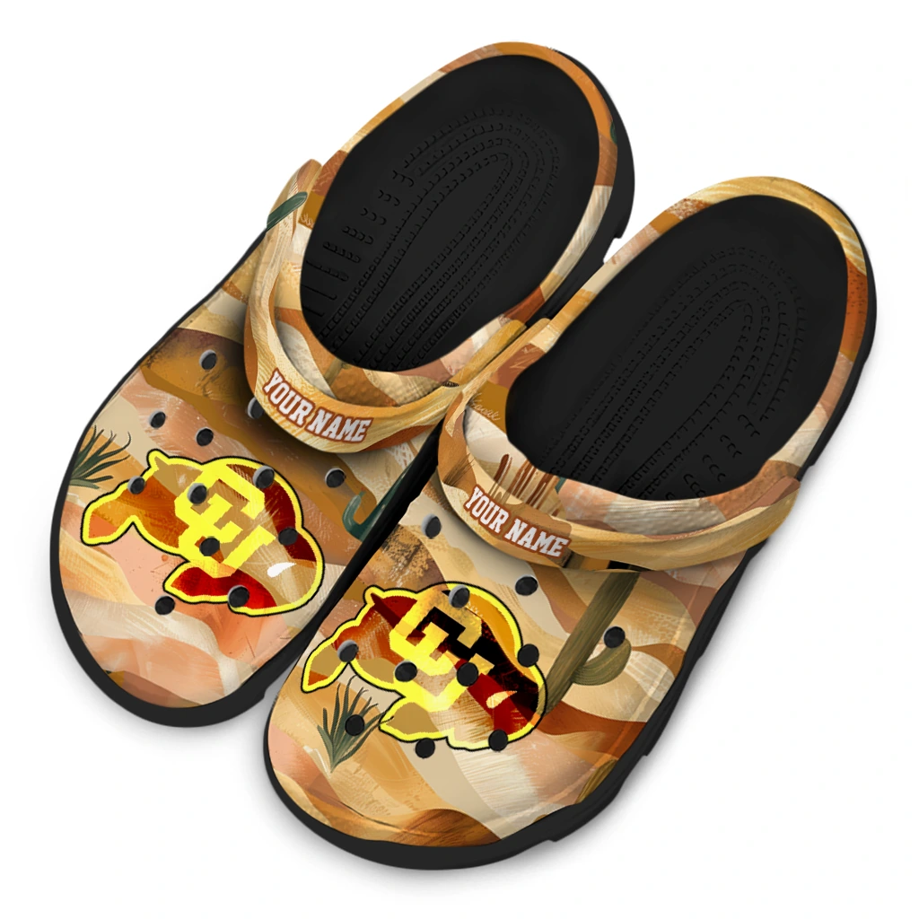 customized colorado buffaloes desert layers clogs latest model customized colorado buffaloes desert layers clogs latest model