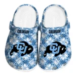 customized colorado buffaloes snowflake mosaic clogs best selling